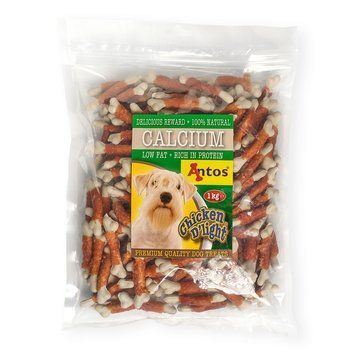 Лакомство Antos Dog Chicken D'light Calcium - 1 кг 00000008149 снимка