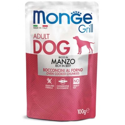 Мокра храна Monge Dog Grill Beef - 100 гр 00000004061 снимка