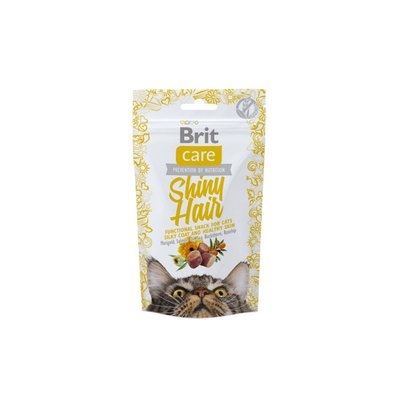 Лакомство Brit Care Cat Snack Shiny Hair - 50 гр 00000005232 снимка