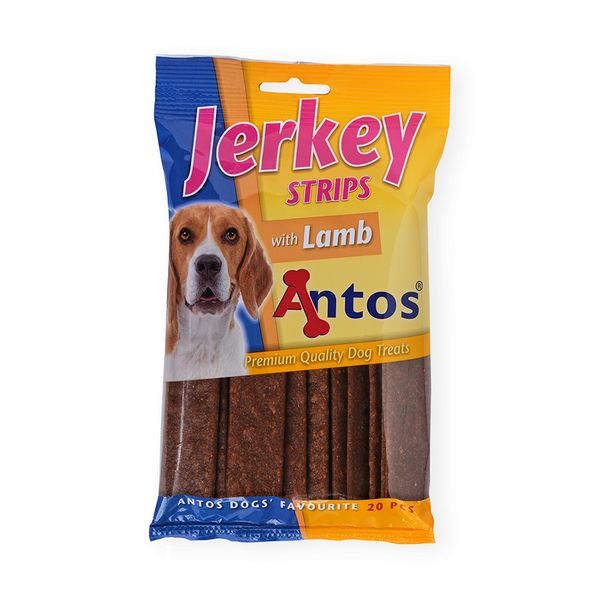 Лакомство Antos Dog Jerkey Strips Lamb - 20 бр 00000008197 снимка