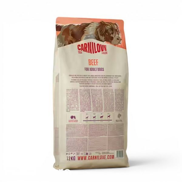 Суха храна Carnilove True Fresh Dog Dry Beef for Adult All Breeds, 12 кг 00000010280 снимка