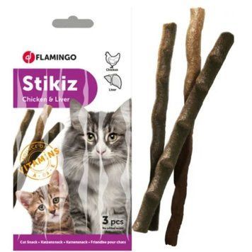 Лакомство Flamingo Chicken and Liver sticks - 1 бр 00000005952 снимка