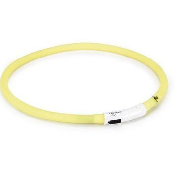 Ошейник Beeztees Silicone safety collar Dogini с USB - 70x1 cm, Yellow 00000006567 фото