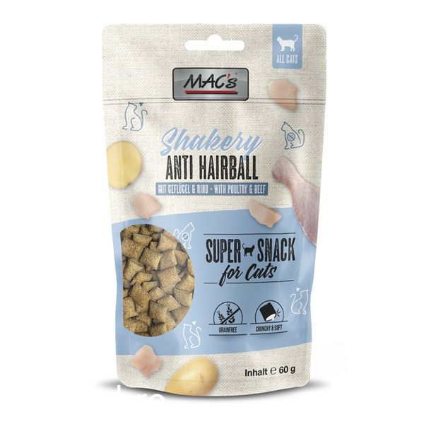 Лакомство MAC's Cat Shakery Anti- Hairball - 60 гр 00000007879 снимка