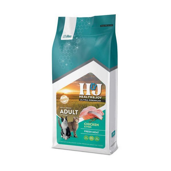 Сухой Корм Health & Joy H&J Ultra Premium Chicken & Fish Adult, 10 кг 00000009359 фото
