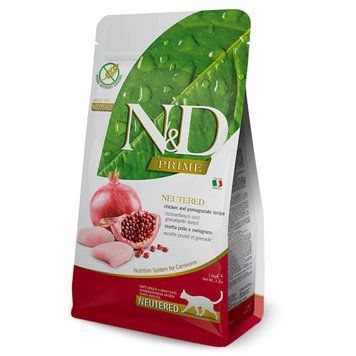 Сухой корм Farmina N&D Prime Cat Neutered Chicken & Pomegranate Adult, 300 гр 00000003824 фото