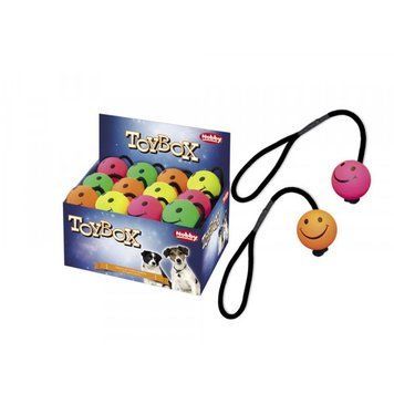 Топка Nobby Foam rubber Smiley ball with rope 00000001493 снимка