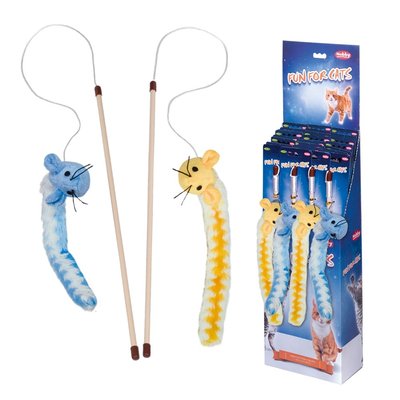 Играчка Nobby Fishing rod with toy with catnip - 45/75 cm 00000003252 снимка