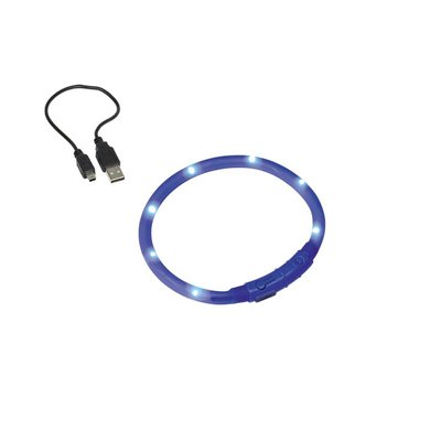 Нашийник Nobby LED light rope VISIBLE - M, Blue 00000001672 снимка