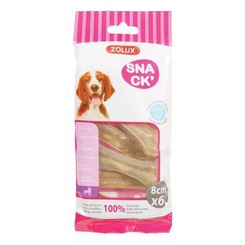 Лакомство Zolux Pressed Bone Pork Skin 8 см - 6 бр 00000005832 снимка