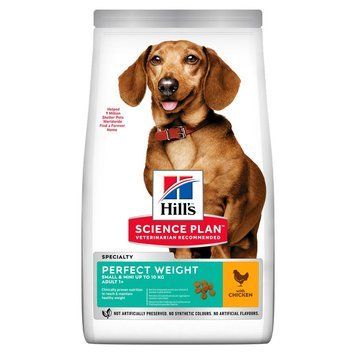 Сухой корм Hill's Science Plan Canine Adult Perfect Weight Small & Mini, 1,5 кг 00000003628 фото