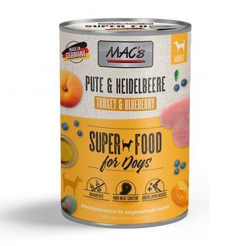 Мокра храна MAC's Dog Turkey&Blueberry, 200 гр 00000007862 снимка