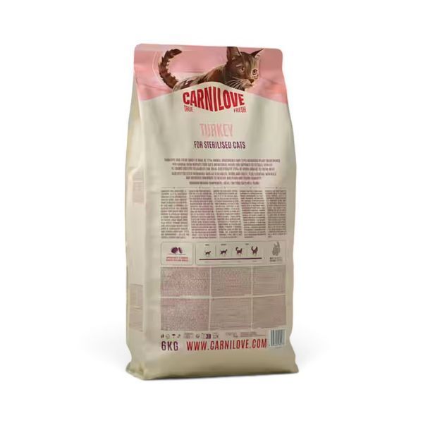 Суха храна Carnilove True Fresh Cat Dry Turkey for Sterilised Adult All Breeds, 2 кг 00000010397 снимка
