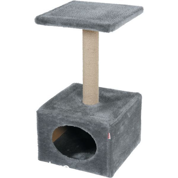 Драскалка Zolux Solo Cat Tree с къщичка и площадка - 31х31х56 cm, Grey 00000006173 снимка