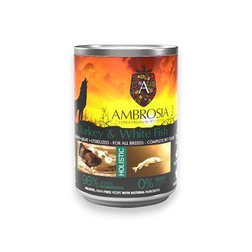 Мокра храна Ambrosia All Breeds Adult Turkey & White Fish - 400 гр 00000010057 снимка