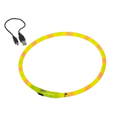 Нашийник Nobby LED light rope VISIBLE - M, Yellow 00000001671 снимка