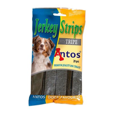 Лакомство Antos Dog Jerkey Strips Tripe - 20 бр 00000008199 снимка