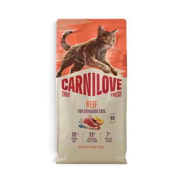 Суха храна Carnilove True Fresh Cat Dry Beef for Sterilised Adult All Breeds, 400 гр 00000010389 снимка