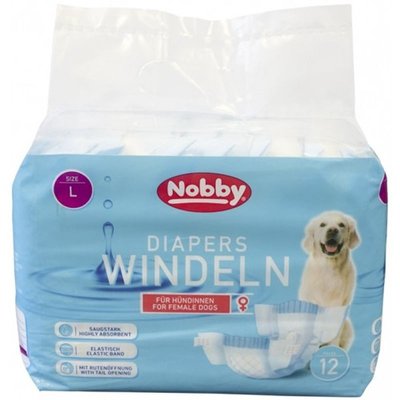 Памперси Nobby Diapers f. female dogs - 12 шт, L 00000002430 снимка