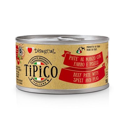 Храна Disugual Tipico Beef Pate with Spelt and Peas, 150 гр 00000000619 снимка