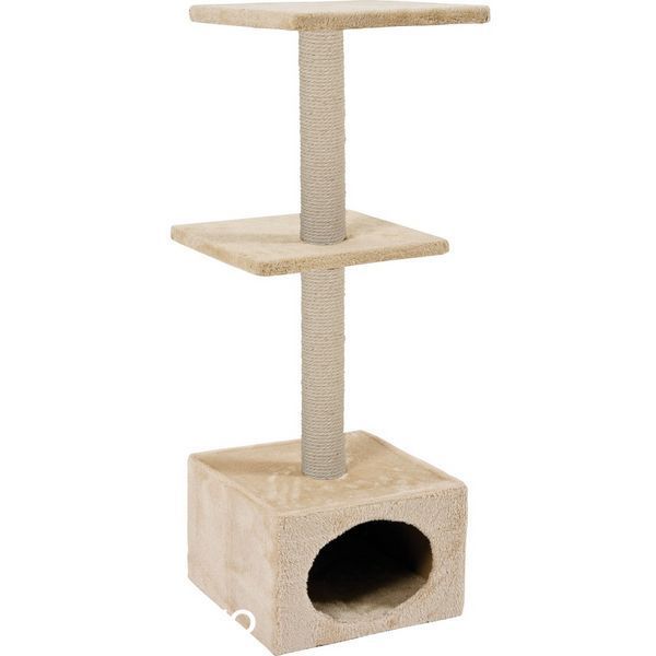 Драскалка Zolux Duo Cat Tree с къщичка и две площадки - 40х30х87 cm, Beige 00000006167 снимка