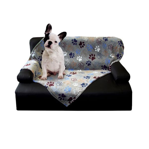 Одеяло Nobby Fleece Plaid "Lissi" Classic ligth-grey, 75x100 cm 00000007227 фото