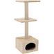 Драскалка Zolux Duo Cat Tree с къщичка и две площадки - 40х30х87 cm, Beige 00000006167 снимка 2
