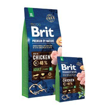 Сухой корм Brit Premium Adult XL by Nature, 15 кг 00000005043 фото