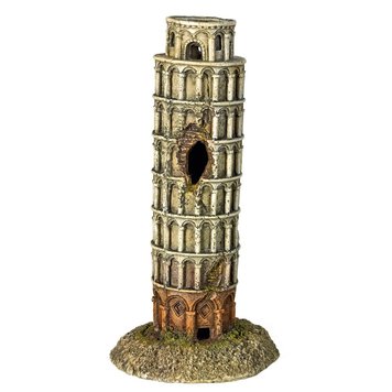 Декор Nobby Aqua Ornaments "Tower of Pisa" - 9x9x17,7 cm 00000003013 снимка