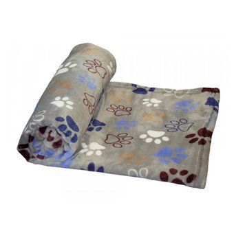 Одеяло Nobby Fleece Plaid "Lissi" Classic ligth-grey, 100x150 cm 00000007228 снимка