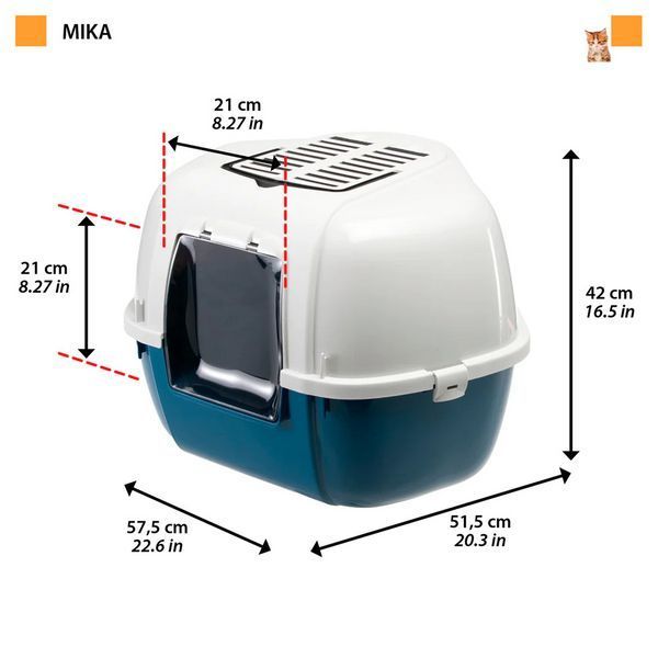 Тоалетна Ferplast Litter Tray Mika - 57,5x51,5x42 cm 00000004251 снимка