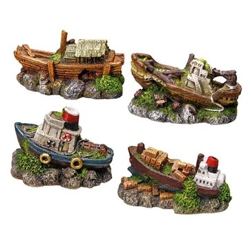 Декор Nobby Aqua Ornaments "BOATS" assortment - 9-10 cm 00000003005 снимка