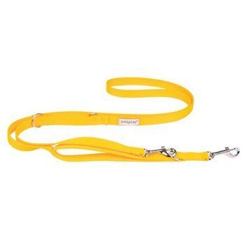 Поводок Amiplay Samba S 100-200X1,5 cm, Желтый 00000008685 фото