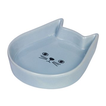 Купа Nobby Ceramic cat dish "Kitty Face" - 200 мл, Light blue 00000002836 снимка