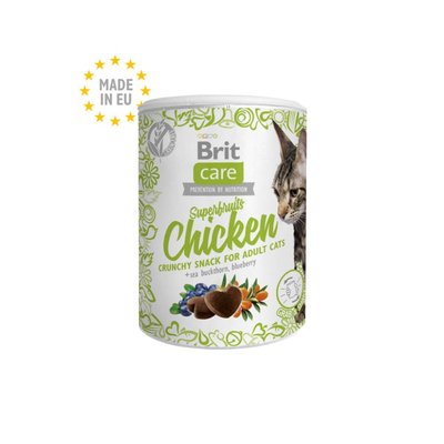 Лакомство Brit Care Cat Snack Superfruits Chicken - 100 гр 00000005233 снимка