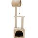 Драскалка Zolux Trio Cat Tree с къщичка и три площадки - 41х47х124 cm, Beige 00000006174 снимка 2