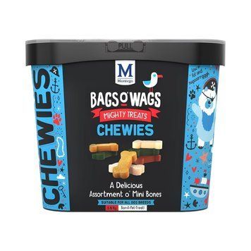 Лакомство Montego Bags O&rsquo; Wags Chewies A Delicious Assortment o&rsquo; Mini Bones, 500 гр 00000010205 снимка