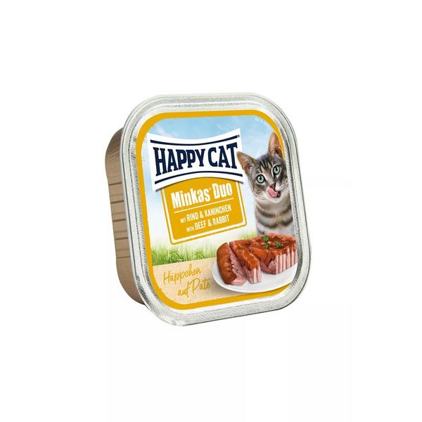 Храна Happy Cat Minkas Duo Beef & Rabbit - 100 гр 00000000199 снимка