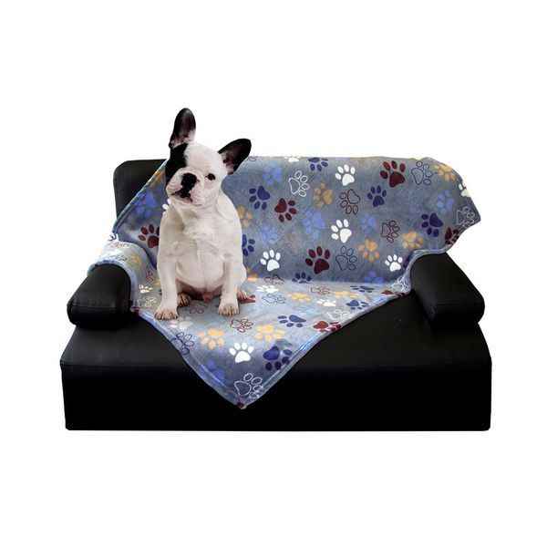 Одеяло Nobby Fleece Plaid "Lissi" Classic dark-grey, 100x150 cm 00000007225 снимка