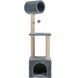 Драскалка Zolux Trio Cat Tree с къщичка и три площадки - 41х47х124 cm, Grey 00000006175 снимка 2