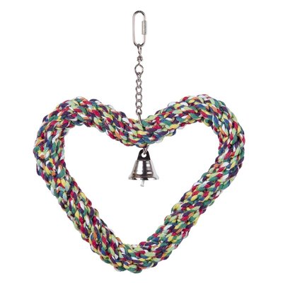 Играчка Nobby Heartcotton flexible with bell - 27х21 cm 00000003064 снимка