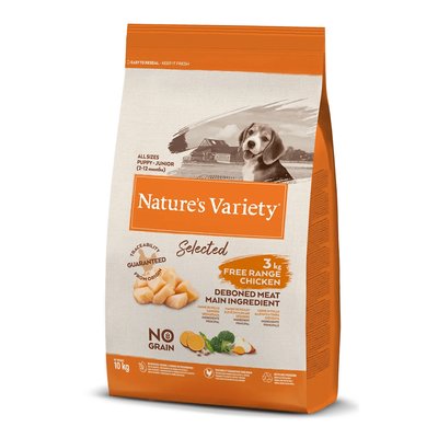 Суха Храна Nature's Variety Dog selected med. junior chicken - 10 кг 00000006338 снимка