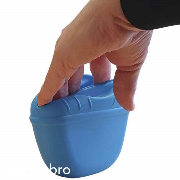 Чанта Nobby Silicone snack bag - 12,5x4x10,5 cm, Blue 00000003287 снимка