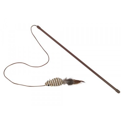 Играчка Nobby Rod with rattle mouse with feathers 00000001227 снимка