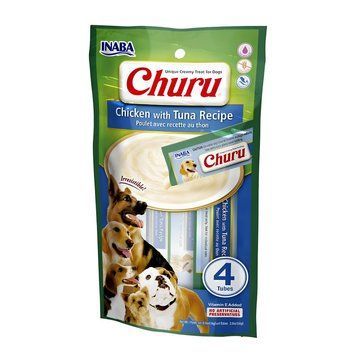 Лакомство Ciao Churu Dog Treats Chicken with Tuna Recipe 4x14 гр 00000010190 снимка