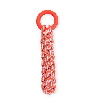 Въже Pet Nova with rubber ring - 30 cm, Red 00000007122 снимка