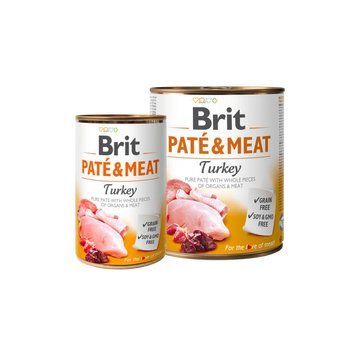Мокра храна Brit Pate & Meat - Turkey, 800 гр 00000005105 снимка