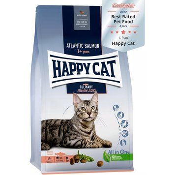 Корм Happy Cat Culinary Adult Atlantic Salmon, 10 кг 00000000171 фото