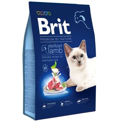 Суха храна Brit Premium by Nature Cat Sterilized Lamb, 300 гр 00000005207 снимка