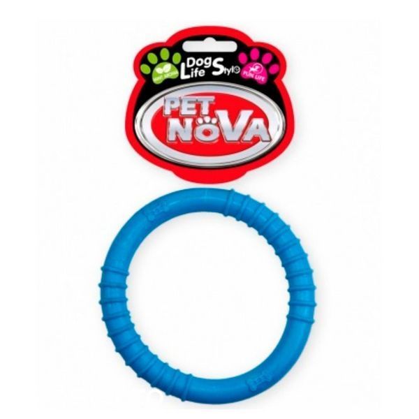 Играчка Pet Nova rubber ring - 9,5 cm, Blue 00000007090 снимка